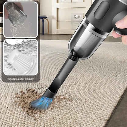 High-Power Rechargeable Handheld Desk/Car Vacuum Cleaner for Home, Office, and even Automotive Vehicles