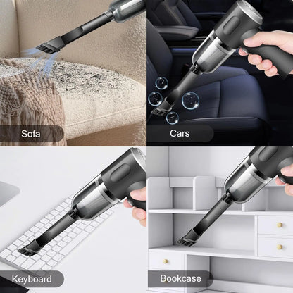 High-Power Rechargeable Handheld Desk/Car Vacuum Cleaner for Home, Office, and even Automotive Vehicles