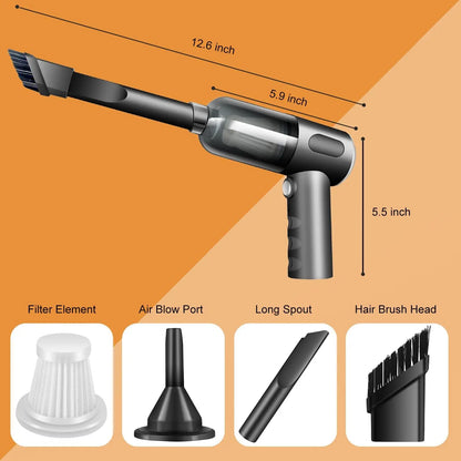 High-Power Rechargeable Handheld Desk/Car Vacuum Cleaner for Home, Office, and even Automotive Vehicles