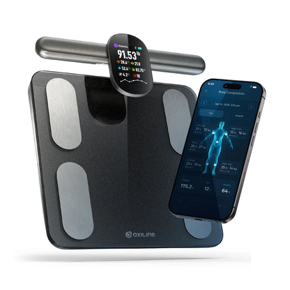 Bluetooth Smart Scale Full Body Metrics with Apple Sync and Fitness Tracking