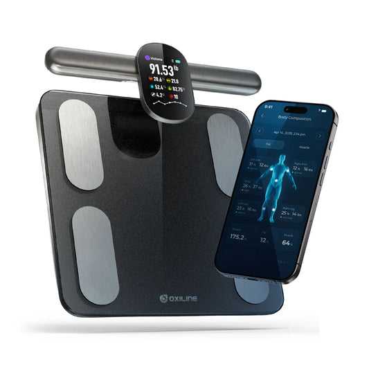 Bluetooth Smart Scale Full Body Metrics with Apple Sync and Fitness Tracking
