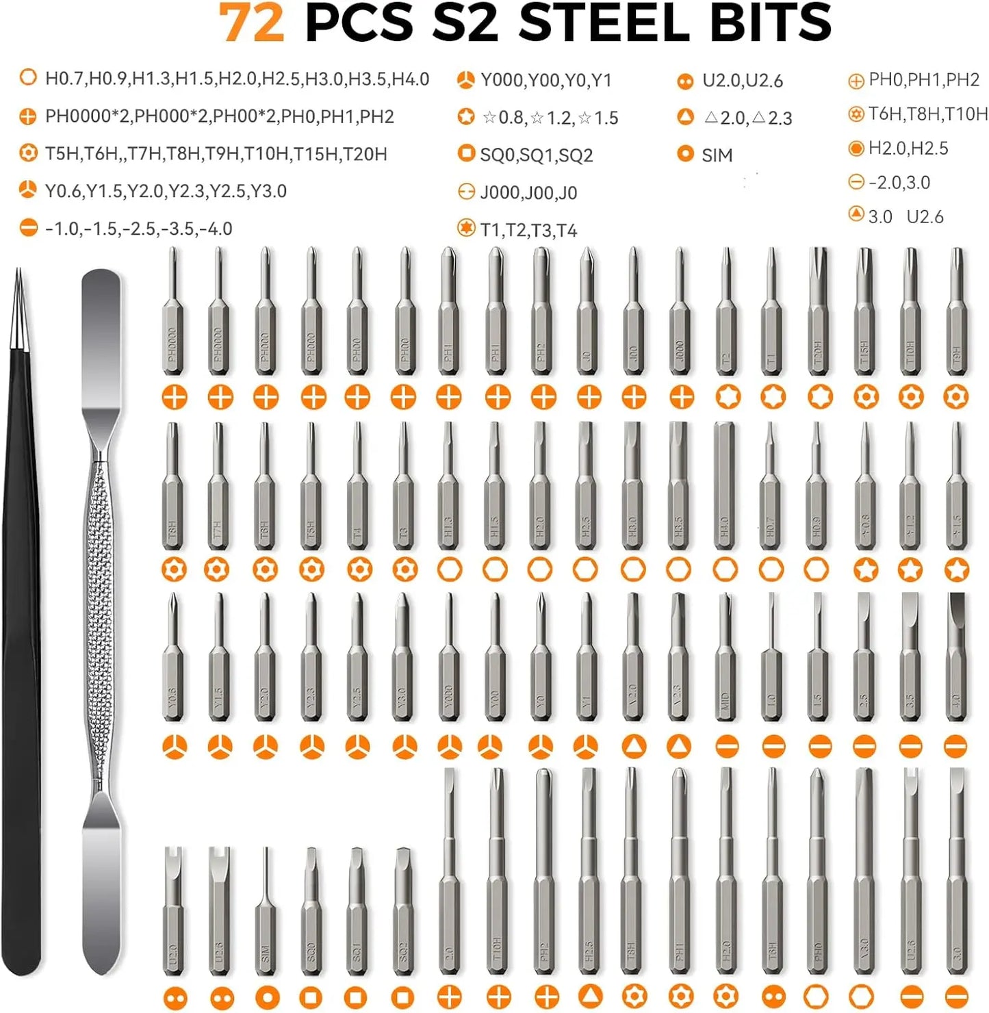  Electric Screwdriver with OLED Smart Display - 78-in-1 Mini Precision Screwdriver Set, 0.5N.M High Torque, Magnetic Storage Case, Rechargeable Cordless Repair Tool Kit for PC, PS5, Laptop, and Camera