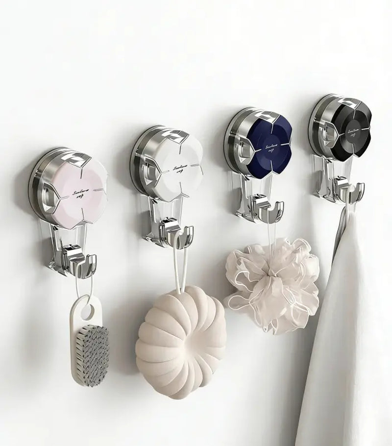 Heavy-Duty Suction Cup Hooks - Durable Suction Hangers for Wreaths, Showers, Windows, and Glass Doors. Waterproof Outdoor Hooks for Bathroom Wall Mounting - Removable and No Drilling Required.