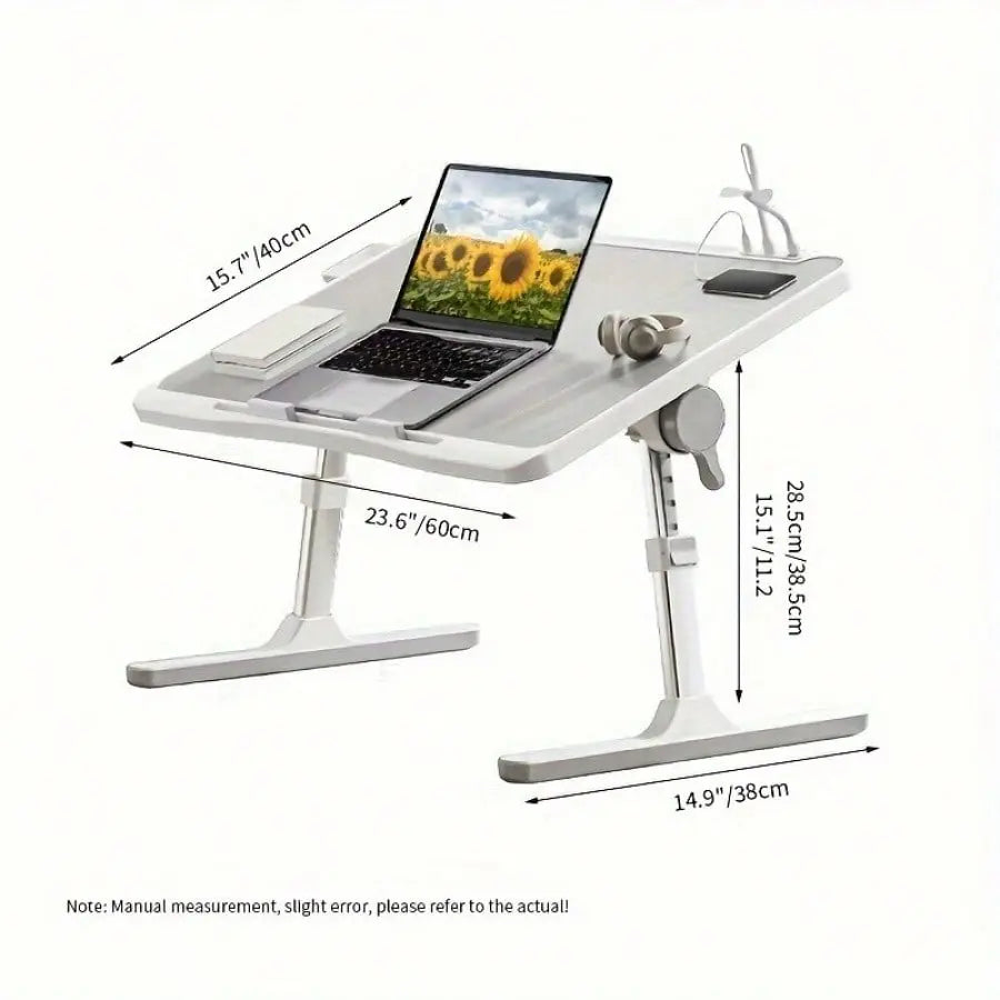 Portable Laptop Stand | Integrated USB-C Hub with Quiet Cooling Fan and Adjustable LED Light