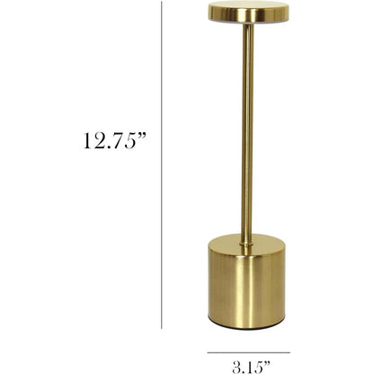 Contemporary Dimmable LED Table Lamp with Wireless USB Rechargeability, Ideal for Bedroom and Living Room Ambiance, Adjustable Brightness Night Light