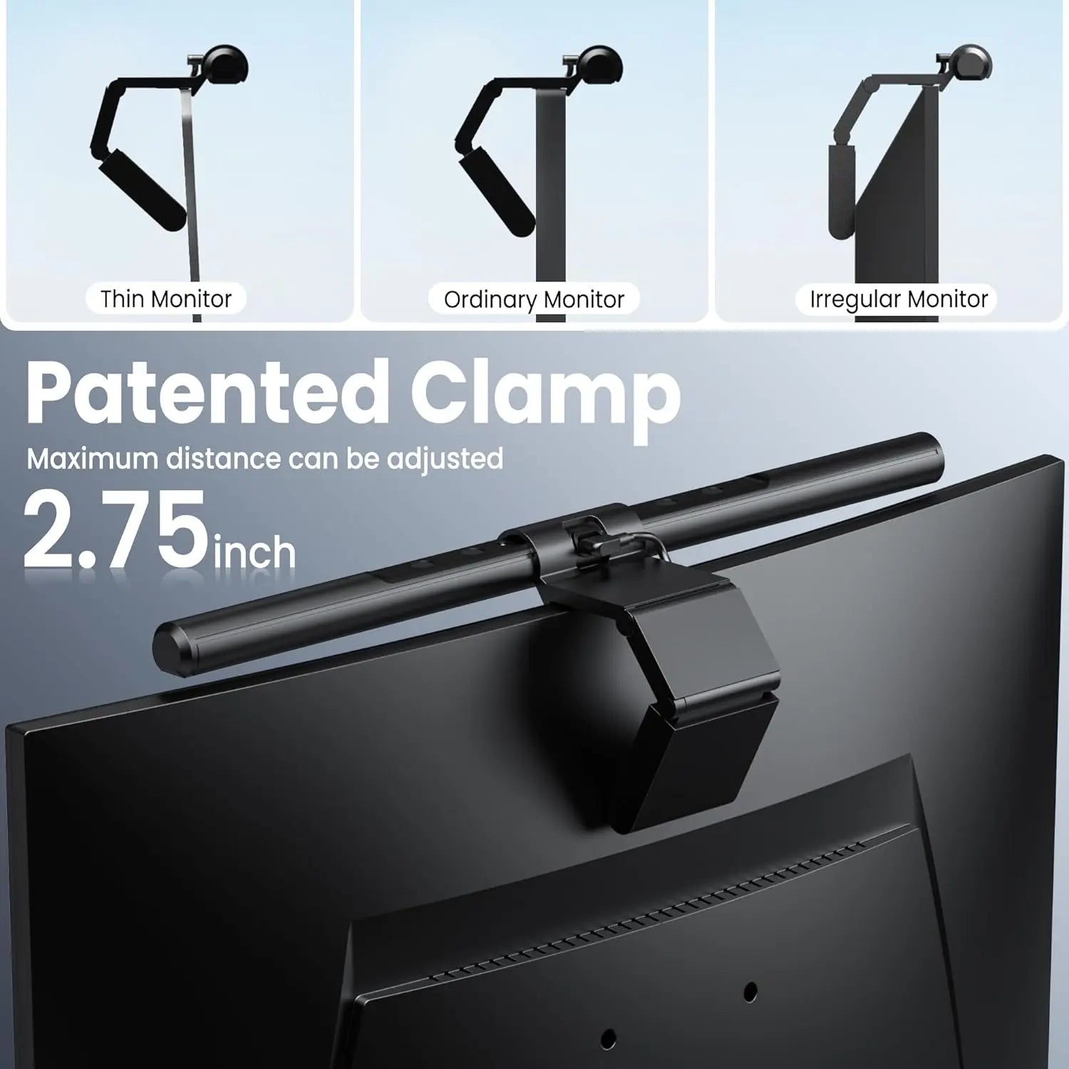 Dimmable Monitor Light Bar with Touch Control - Glare-Free Desk Lamp for Home Office Use