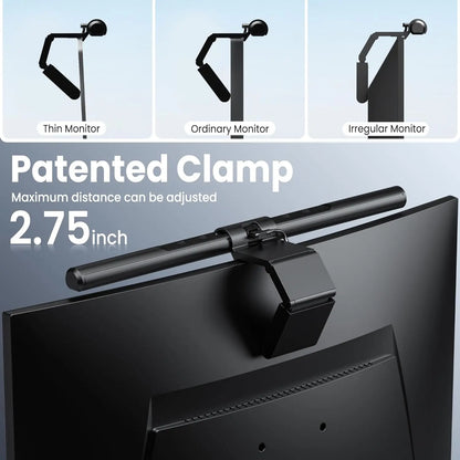 Dimmable Monitor Light Bar with Touch Control - Glare-Free Desk Lamp for Home Office Use