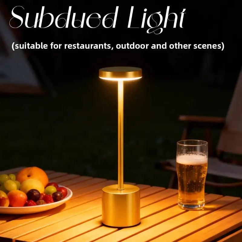 Contemporary Dimmable LED Table Lamp with Wireless USB Rechargeability, Ideal for Bedroom and Living Room Ambiance, Adjustable Brightness Night Light
