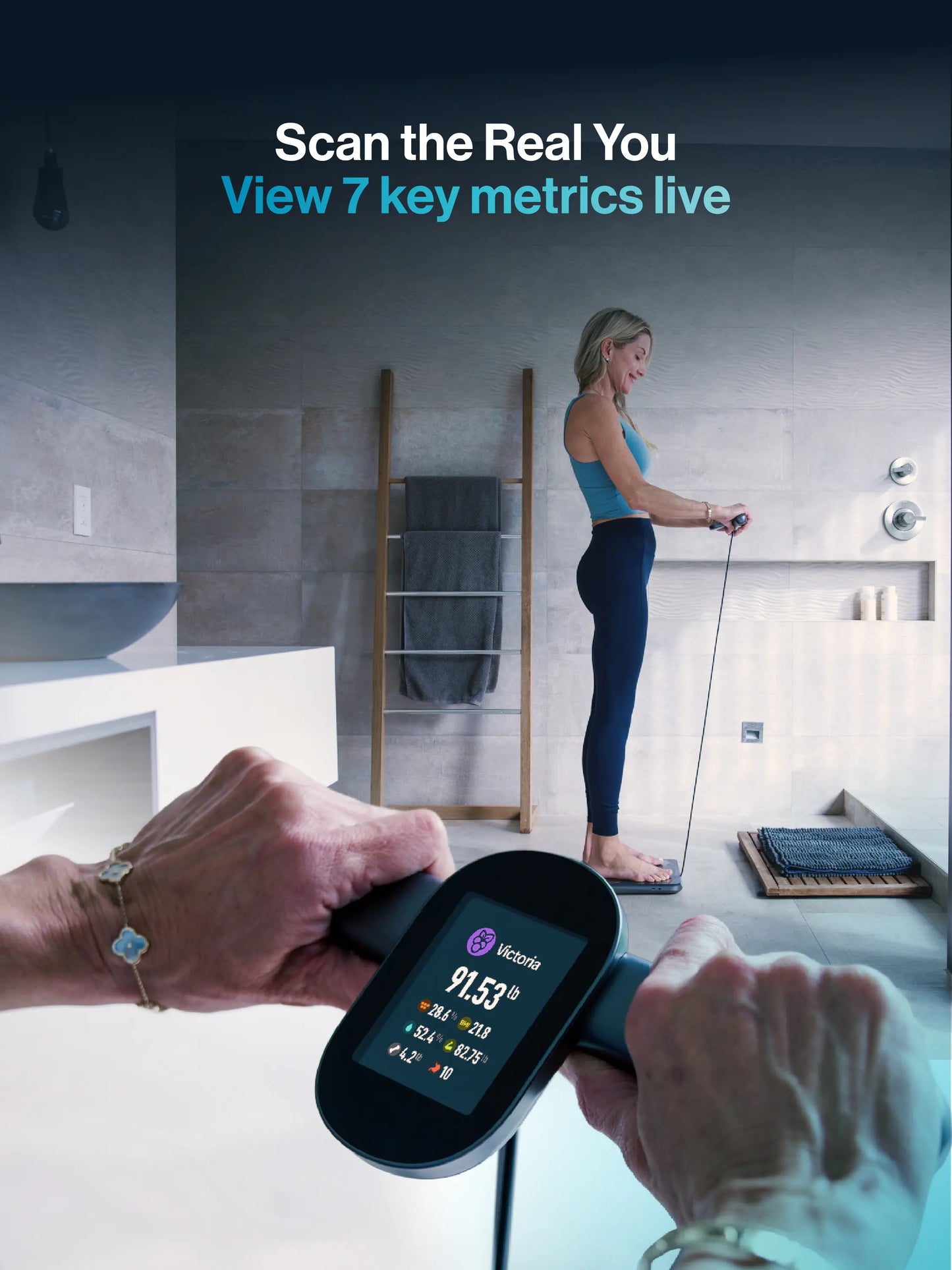 Bluetooth Smart Scale Full Body Metrics with Apple Sync and Fitness Tracking